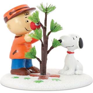 Afdeling 56 Peanuts Charlie Brown & Snoopy Den perfekte tr?figur | H?ndlavet og h?ndmalet 2,76 tommer