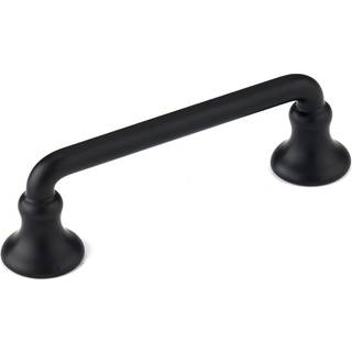 Richelieu Hardware BP873900 Toulon Collection 3-tommer (76 mm) Center-to-Center Matte Black Traditional Round Cabinet og skuffe Pull Handle til k