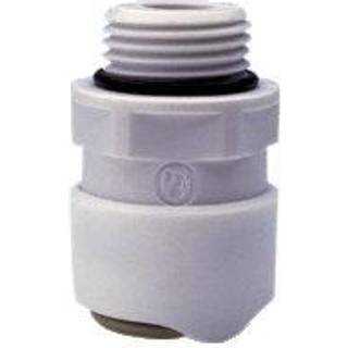 Adapter Whale Adaptor, plast, Whale Quick Connect 15 mm (WS15) (indvendig) til 1/2" G (BSP) (udvendig), hvid, 1 styk