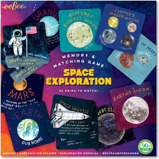 Eeboo: Space Exploration Memory and Matching Game Developmental and Educational Slibens Recognition Concentration and Memory F?rdigheder Perfekt