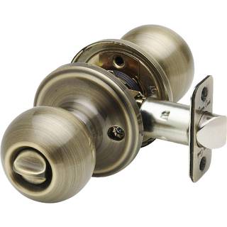 Copper Creek BK2030AB Ball Door Knob Privacy Funktion 1 pakke i antik messing