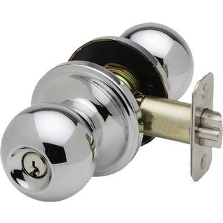Copper Creek BK2040PS Ball Door Knob Keyed Entry Funktion 1 Pack i poleret rustfri rustfrit