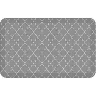 NewLife af Gelpro Anti-Fatigue Designer Comfort Kitchen Floor Mat 20x32 Trellis Gray Resistant Surface med 3/4 tyk ergo-skum kerne til sundhed og