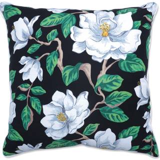 Pude perfekt blomster indend?rs/udend?rs accent kast pude plys fyld vejr og fade resistent gulv - 25 """" x 25 """" sort/hvid magnolia 1 t?lling