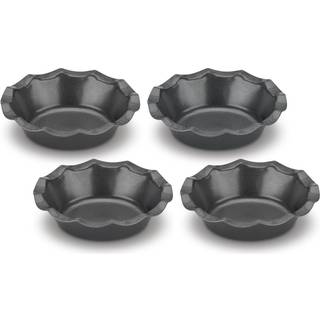 Cuisinart 4 stykker riflet tartlet pan sæt mini-metal-bakeware stål legering