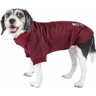 Pet Life Active 'Fur-Flexed' fitness og yoga Pet T-shirt Dog Polo-Breathable Dog Shirt med 4-vejs afslappetr?k refleksion og hurtig t?r teknologi