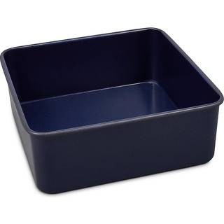 Zyliss E980201 Non-Stick Loose Base Square Cake Tin | 20cm/8in | Kulstofstål | Mørkeblå | Bagning af tin/bageware | Opvaskemaskine sikker | 5 års
