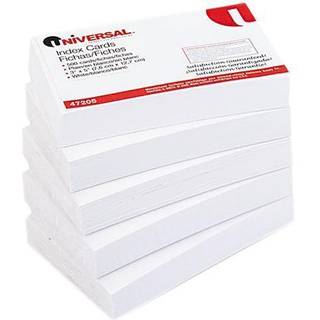 Urulerede indekskort 3 x 5 hvid 500 pr. Pakke