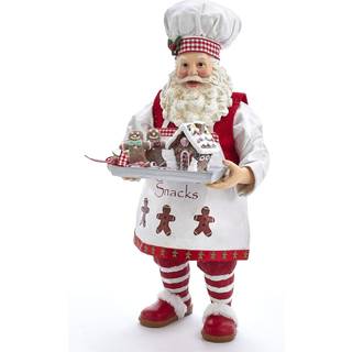 Kurt S Adler FA0104 11 i Fabrich Gingerbread Chef Santa