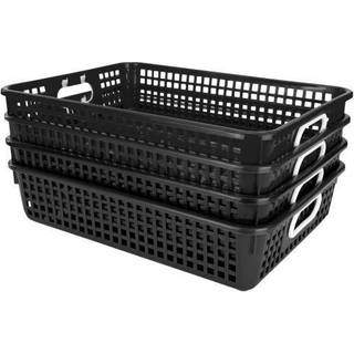 Virkelig gode ting - 666019 Plastik desktop papiropbevaringskurve til klassev?relse eller hjemmebrug - 14 x10 plastiknetkurve Hold papirer kr?lni