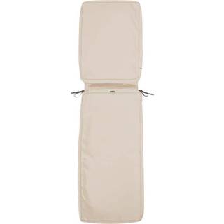 Klassisk tilbeh?r Montlake Fadesafe Vandafvisende 74 x 23 x 3 tommer Patio Chaise Lounge Pushion Cover Antique Beige Patio Furniture Cushion Cove