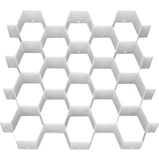 Forenkle 32 rum Honeycomb skuffe Organizer | 8 stykker sæt | Tilpaselig til at passe skuffer | Plastik snaplås design | Soveværelse kommode | Sok