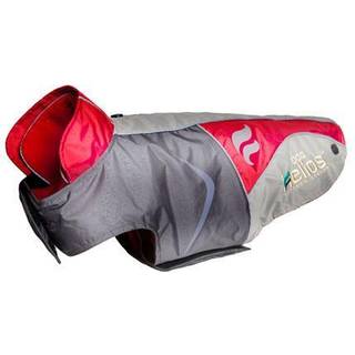 Doghelios 'Lotus-Rusher' vandt?t 2-i-1 Pet Dog Jacket frakke med aftagelig pol?r fleece foring m/ blackshark-teknologi Stor r?d kul gr? lysegr?