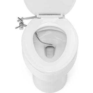 Brondell SMB-15 Side monteret manuel bidetf?stning til toilets?der med justerbar spr?jte og vandtryk tynd profil krom