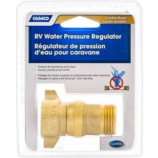 Camco Brass Marine / RV Water Pressure Regulator - Beskytter RV Kitchen Small Appliances VVS & SLANGE - Reducerer RV -vandtrykket til sikkert og