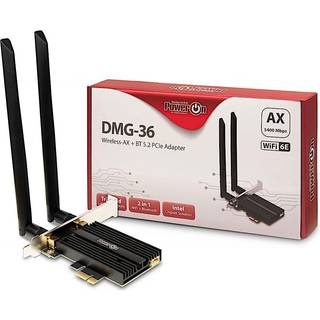 Inter-Tech DMG-36 Wi-Fi 6E + BT 5.2 PCIe adapter - 5400Mbps