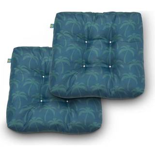 Duck d?kker klassisk tilbeh?r Vandafvisende indend?rs/udend?rs s?dehynder 19 x 19 x 5 tommer 2 Pack Blue Oasis Palm