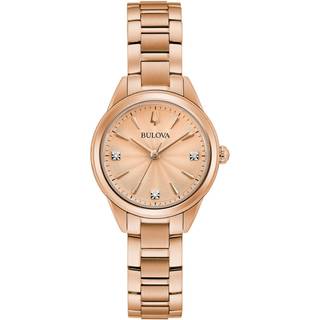 Bulova 97L151 Dress Rosa guldfarvet/Rosaguldtonet stål Ø28 mm