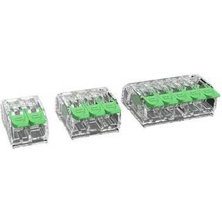 Skrueløs samlemuffe 5x0,2-4 mm2 Transparent