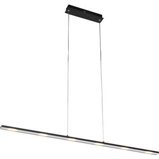 Design hængende lampe sort inkl. LED med berøringsdæmper - Platin