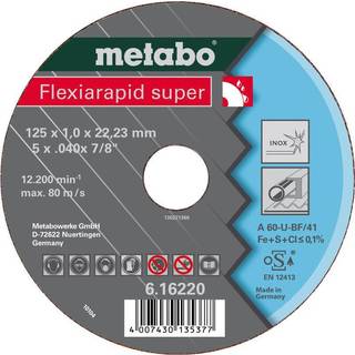Metabo 4007430135346 - 616217000 Kvalitetsklasse A 36-U - A 46-U - A 60-U Flexiarapid Super Inox HydroResist