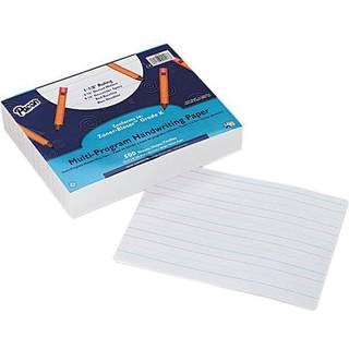 Skolespecialitet - 85365 H?ndskriftspapir - 1 1/8 regel 9/16 prikket 9/16 Skip - 10 1/2 x 8 in - 500 ark hvid