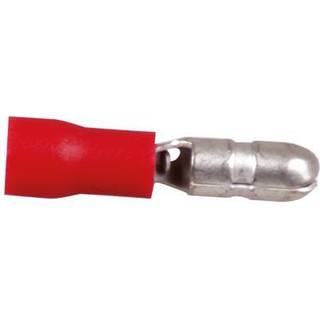 Isolerede rundstifter, han, Ø4 mm, passer til kabel 1.5 - 2.5 mm², 10-pak, blå