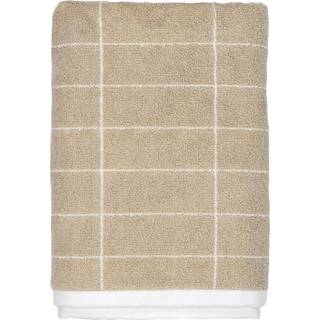 Mette Ditmer Tile Stone badehåndklæde 70x140 cm Sand/Offwhite