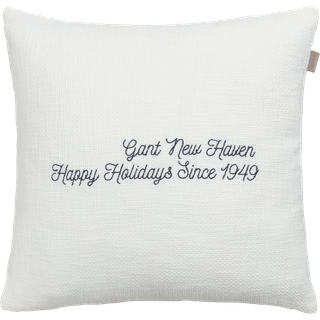 Gant Home Holiday 49 Cushion Cover 50x50 Cm - Pyntepuder & Betræk Bomuld Eggshell - 853046001113
