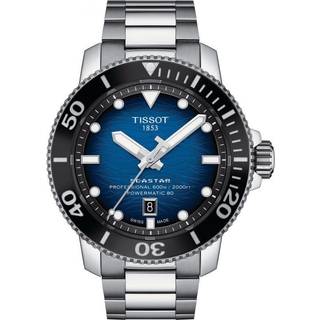 Tissot Seastar 2000 Professional Powermatic 80 herreur i stål, lænke og blå skive-Ø46