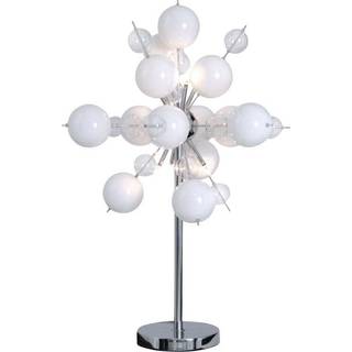 Bordlampe Explosion i hvid/krom