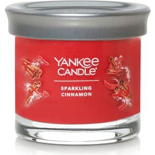 Yankee stearinlys mousserende kanel duftende signatur 4,3 oz lille tumbler enkelt wick stearinlys over 20 timers forbr?ndingstid jul | Holiday Ca