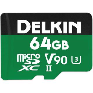Delkin POWER UHS-II (V90) microSD Memory Card 64 GB