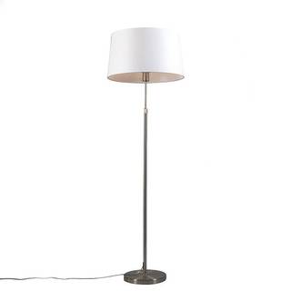 Stål gulvlampe med hvid skærm 45 cm justerbar - Parte