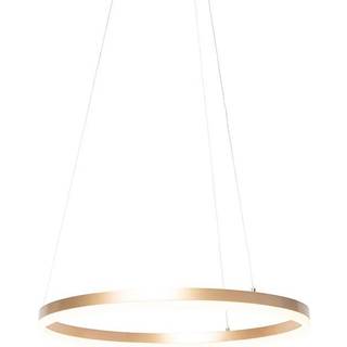 Design pendellampe guld 60 cm inkl. LED 3-trins dæmpbar - Anello