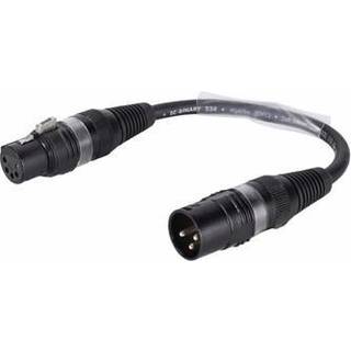 SOMMER CABLE Adapter Cable 3-pin XLR(M)/5-pin XLR(F) bk TILBUD NU