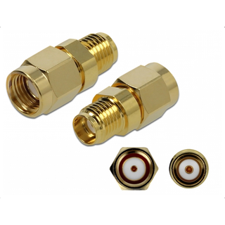Delock - RP-SMA stik til SMA hun adapter - 10 GHz