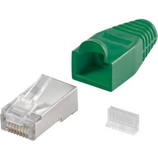 RJ45 Modularstik til Blød Cat 5 STP kabel - Grøn