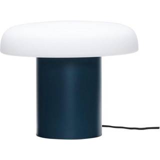 Ateliers bordlampe, mørkeblå/hvid