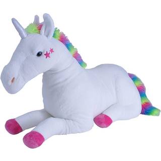 Wild Republic Cuddlekins Jumbo Enhjørning Hvide Stjerner 76 cm