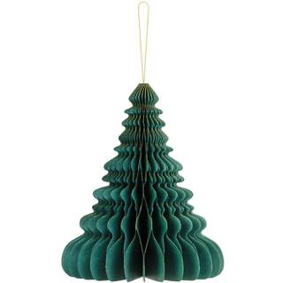 Honeycomb juletræ - grøn 24 cm høj