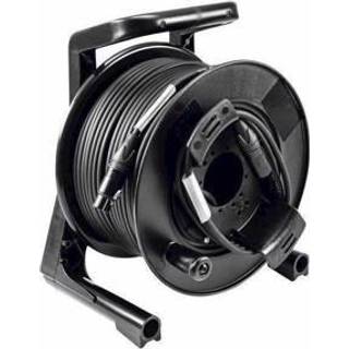 PSSO DMX cable drum XLR 50m bk Neutrik 2x0.22 løftdenløsem tromme tromle kabel