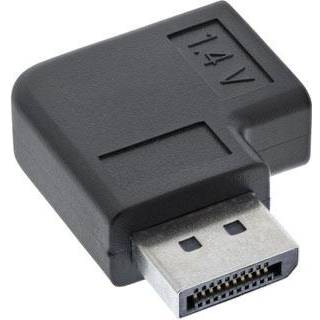 Horisontal DisplayPort vinkel adapter (DisplayPort A hun - han) - 90 grader, venstre