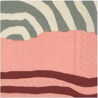 Marimekko Räsymatto servietter 33x33 cm 20-pak Rød
