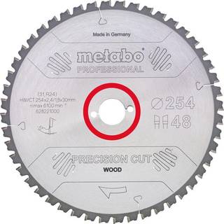 Metabo 4007430190390 - 628224000 Rundsavklinge precision cut wood, kvaliltet professional, til semistationære rundsav