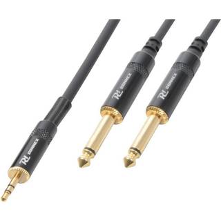 Kabel "god kvalitet" 3.5mm Stereo Jack til 2x 6.3mm Mono Jack, so stereoanlæg hq