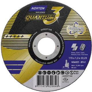 Norton Skæreskive 125x0,8x22,23mm NQ60ZZ-T42 NOR-Quantum3, god til stål & rustfrit stål