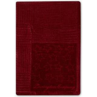 Lexington Quilted Cotton Velvet Star sengetæppe 160x240 cm Red