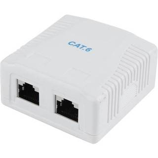 Gembird NCAC-2F6-01 / CAT6 FTP 2-port surface mount box