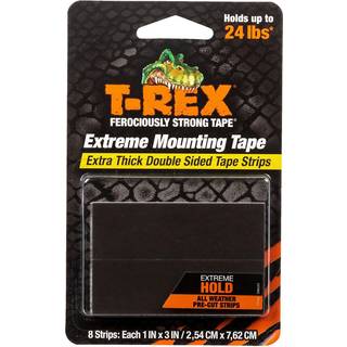 Shurtape T-REX Ekstrem hold monteringsstrips 2,54 x 7,62 cm (Pakke 8) 286252